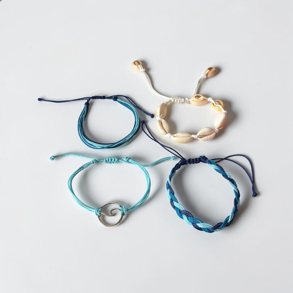 Boho Multilayer Shell Rope Bracelet Set - Picture 8 of 9